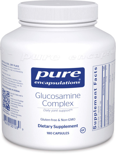 Pure Encapsulations - Glucosamine Complex - Dietary Supplement Cartilage Support with Manganese - 180 Capsules