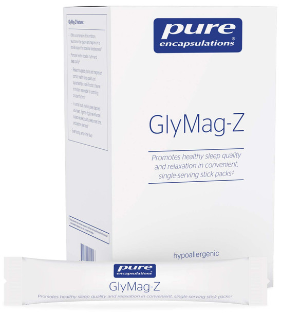 Pure Encapsulations - GlyMag-Z - Supports Relaxation and Restful Sleep - 30 Stick Packs