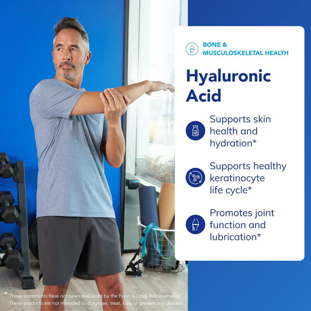 Pure Encapsulations Hyaluronic Acid - for Skin Hydration, Joint Lubrication & Joint Health* - Effective Absorption - Gluten Free - Vegan & Non-GMO - 60 Capsules