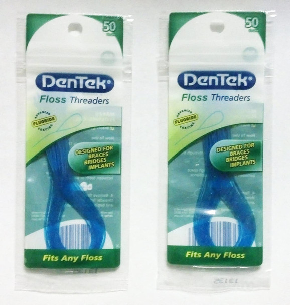 Dentek Floss Threaders 50 Ct Pack of 2