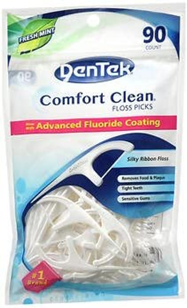 DenTek Comfort Clean Floss Picks Fresh Mint  90 ct Pack of 6