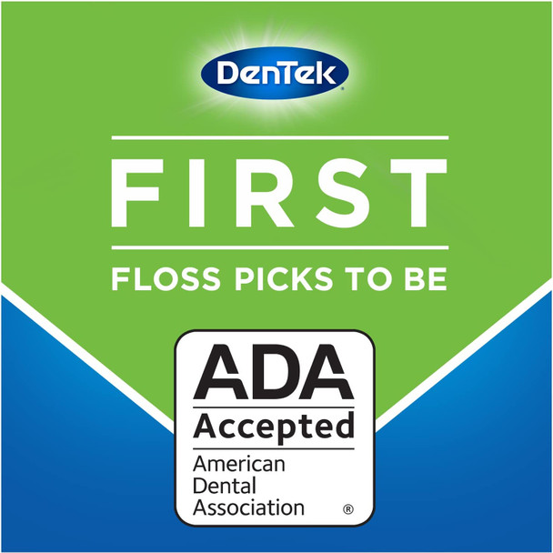 DenTek Triple Clean Advanced Clean Floss Picks  No Break  No Shred Floss  150 Count  Pack of 4