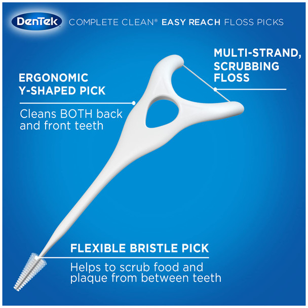 DenTek Comfort Clean Sensitive Gums Floss Picks 75 Count pack of 6
