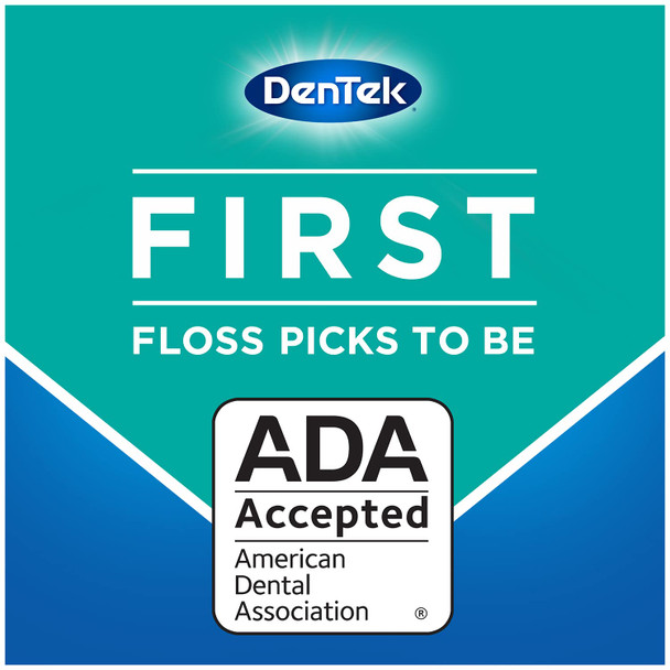 DenTek Comfort Clean Sensitive Gums Floss Picks 75 Count pack of 6