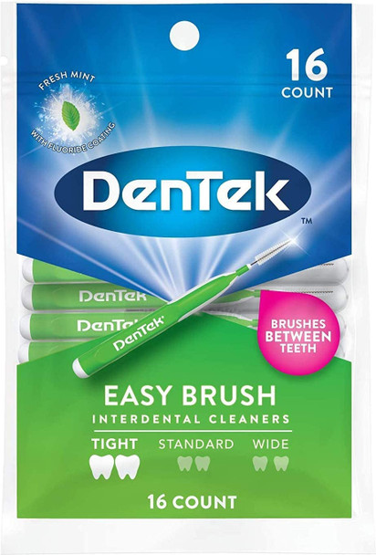 Dentek Easy Brush Fresh Mint Extra Tight Interdental Cleaners  16 CT