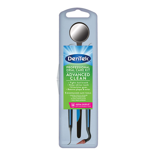 DenTek Professional Oral Care Kit Advanced Clean Dental Pick Scaler Stimulator and Dental Mirror