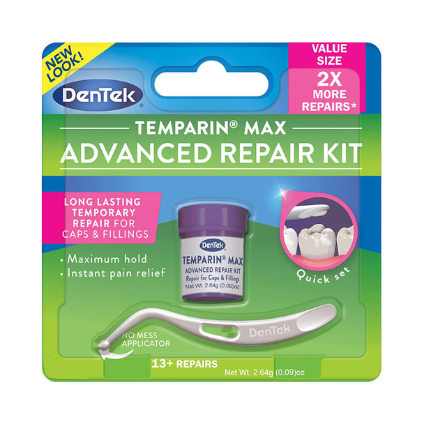 Dentek Temparin Max Repair Kit 13 Repairs 2.64 Grams Pack of 6