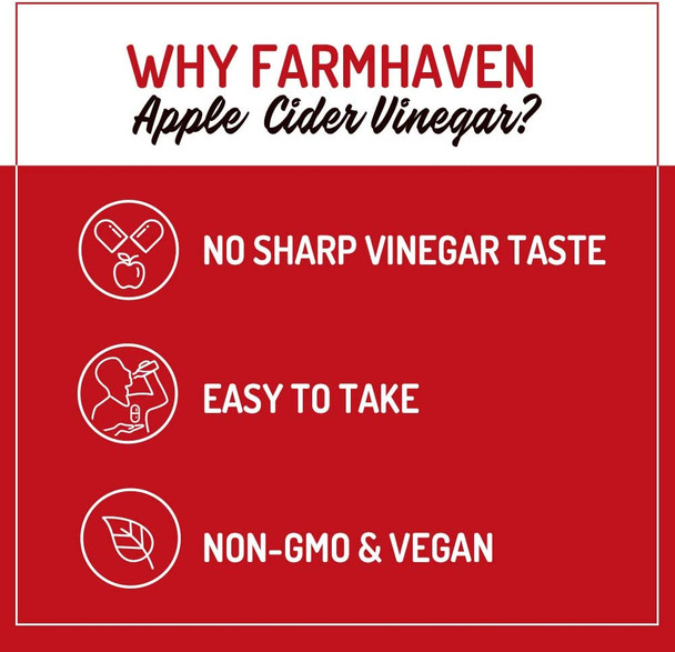 FarmHaven Apple Cider Vinegar Capsules with Ginger  Multivitamin for Women