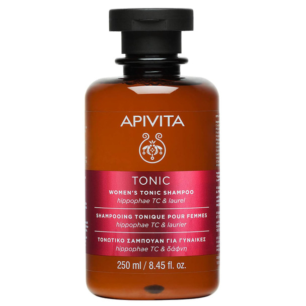 APIVITA Womens Tonic Shampoo 8.45 fl.oz.  Hippophae Vitamin A  E Natural Womens Shampoo that Promotes Hair Growth and Strengthens Hair to Prevent Hair Loss Shampoo