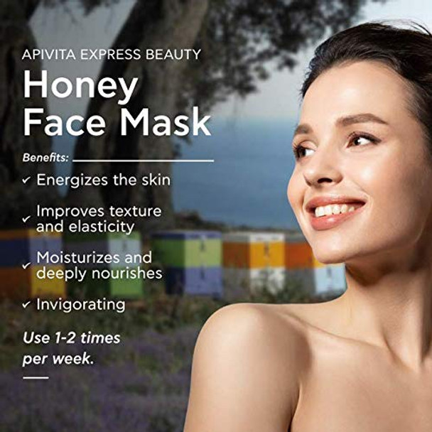 APIVITA Express Beauty Face Mask with Honey  Moisturizing  Nourishing Face Mask 12 Masks Included