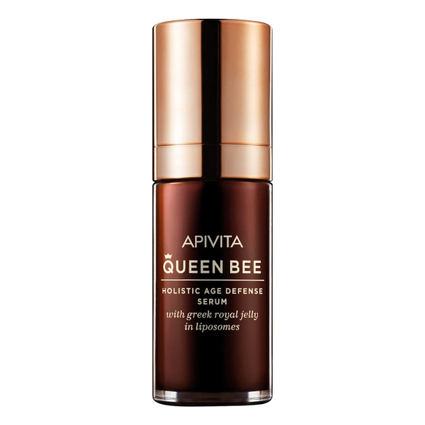 APIVITA Queen Bee Holistic Age Defense Serum 1.01 fl.oz.  Antiaging Firming  Restoring Serum with Royal Jelly  Hyaluronic Acid  Reduces Wrinkles Increases Skin Elasticity and Firmness