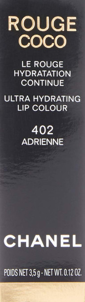 Chanel Rouge Coco Ultra Hydrating Lip Color  402 Adrienne Lipstick for Women 0.12 Ounce