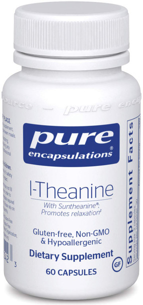 Pure Encapsulations L-Theanine | Amino Acid Supplement for Relaxation and Emotional Wellness | 60 Capsules