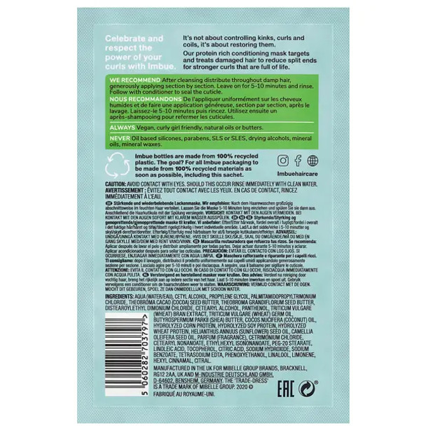 Imbue Curl Restoring Intensive Mask Sachet 2.03 fl. oz