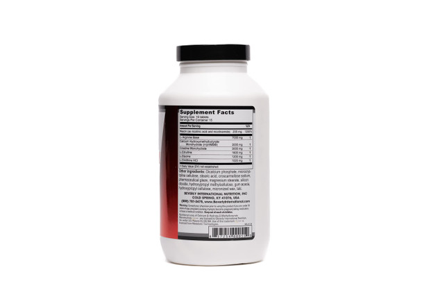 Beverly International Muscle Synergy 240 TABS (15 Servings) Clinically Dosed Ingredients  HMB L-Arginine L-Citrulline Creatine Monohydrate L-Ornithine. Bigger-Stronger Lasting Pumps.