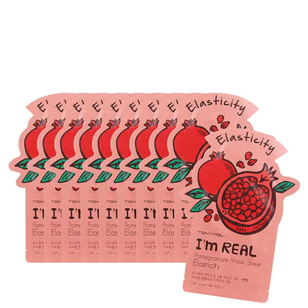 TONYMOLY Im Real Sheet Mask Set of 10  Pomegranate Worth 30