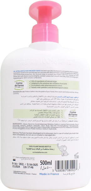 Corine De Farme Baby Extra Gentle Hair  Body Wash 500 mL