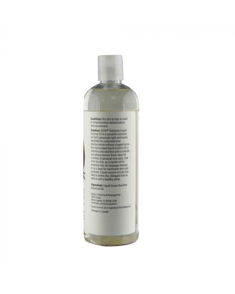 Now Pure Fractionated Liquid Coconut Oil 473 mL