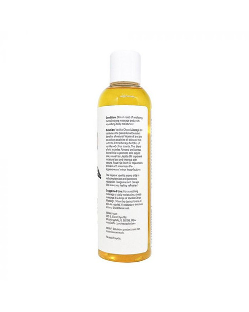 Now Refreshing Vanilla Citrus Massage Oil 237 mL