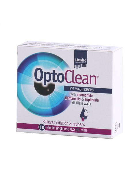Optoclean Eye Wash Drops Single Dose Vial 0.5ML 10s