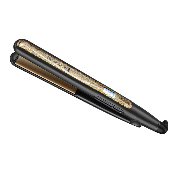 Remington S6501 1Ultimate Ceramic Flat Iron with Protection Against Frizz, Smooth Glide Hair Straightener, High Heat and Temperature Lock