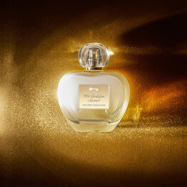 Antonio Banderas Perfumes  Collection Pack that includes Her Golden Secret Eau de Toilette Spray for Women 2.7 Fl. Oz  Doses Travel Size 1 Fl. Oz