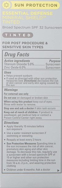 SkinMedica Essential Defense Mineral Shield SPF 32 Sunscreen Tinted 1.85 Oz