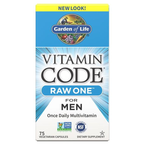 Garden of Life Vitamin Code Raw One For Men 75VC