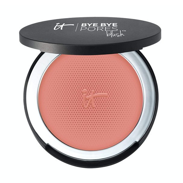 IT Cosmetics Bye Bye Pores Blush Naturally Pretty  Sheer Buildable Color  Diffuses the Look of Pores  Imperfections  With Silk Hydrolyzed Collagen Peptides  Antioxidants  0.192 oz