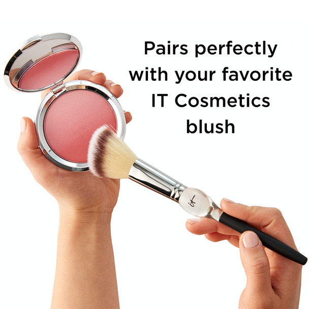 IT Cosmetics Heavenly Luxe French Boutique Blush Brush 4  For Cream  Powder Blush  SoftFocus Naturally Pretty Finish  With AwardWinning Heavenly Luxe Hair