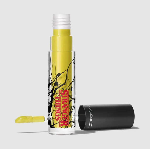 stranger things x m.a.c. limited edition lipglass marvelous max