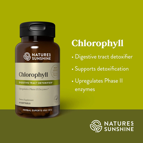 Natures Sunshine Chlorophyll 60 Softgel Capsules