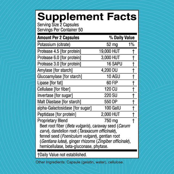 Natures Sunshine Proactazyme 100 Capsules