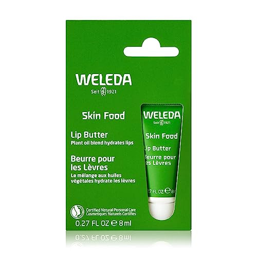 Weleda Skin Food Lip Butter 0.27 Ounce Plant Rich Moisturizing Lip Care With Sunflower Seed Oil Chamomile And Calendula