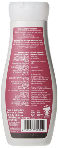 Weleda Pampering Wild Rose Body Lotion Plant Rich Moisturizer with Wild Rose Oil Jojoba Oil and Shea Butter 6.8 Fl Oz Pack of 1