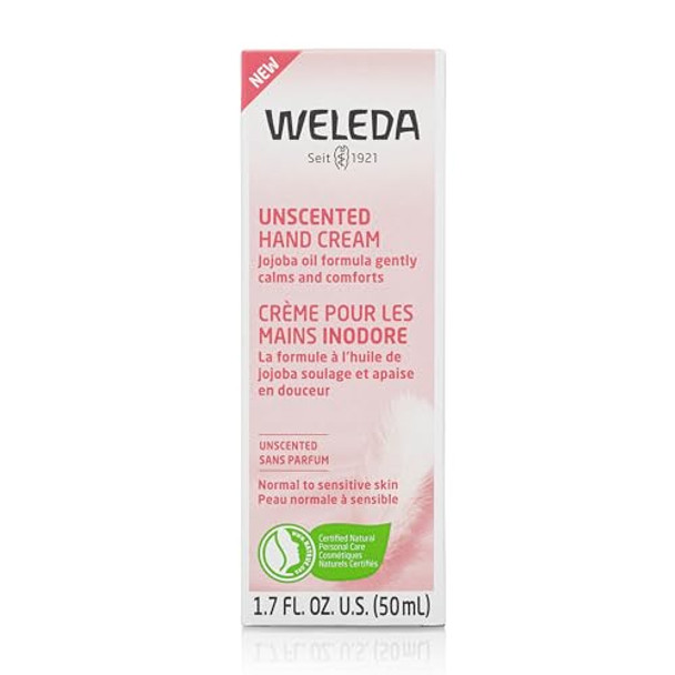 Weleda Unscented Hand Cream 1.7 Fluid Ounce Plant Rich Moisturizer With Jojoba Borage And Coconut Oils