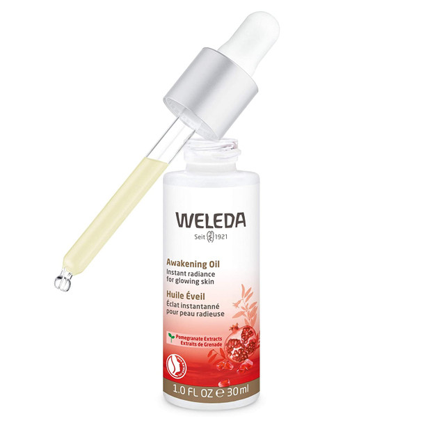 Weleda Awakening Face Oil 1 Fluid Ounce Plant Rich Moisturizer with Pomegranate Extract and Aloe Vera
