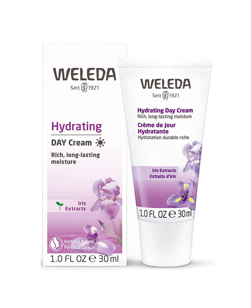 Weleda Hydrating Day Face Cream 1 Fluid Ounce Plant Rich Moisturizer with Iris Root Jojoba Oil and Witch Hazel