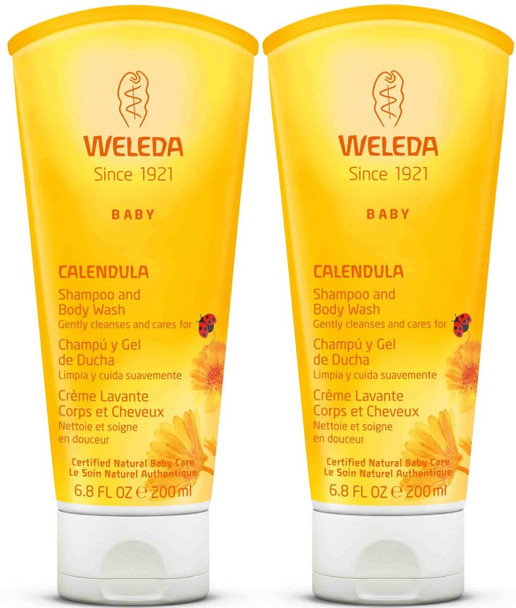 Weleda Calendula Shampoo and Body Wash 6.8 oz. Pack of 2