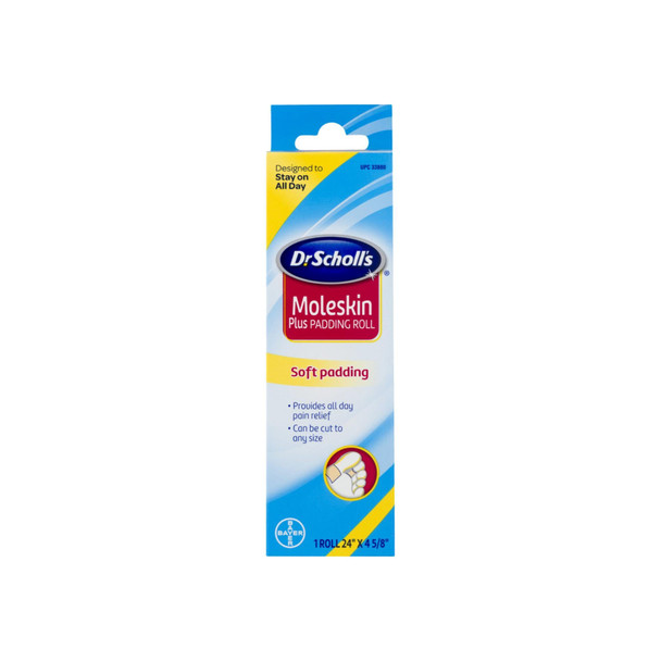 Dr. Scholl's Moleskin Plus Padding Roll 1 Each