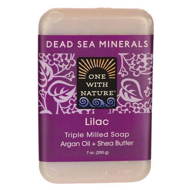 Dead Sea Minerals Triple Milled Bar Soap  Lilac