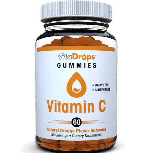 VitaDrops Vitamin C Gummy  Natural Orange