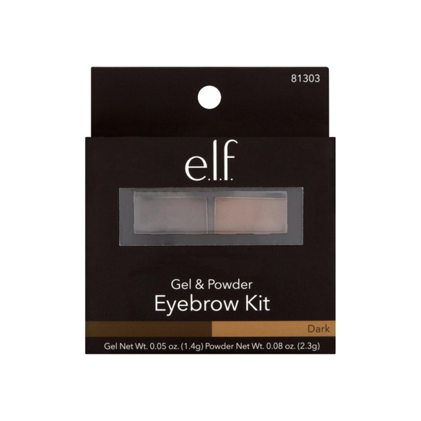 e.l.f. Dark Gel & Powder Eyebrow Kit, Dark 1 ea