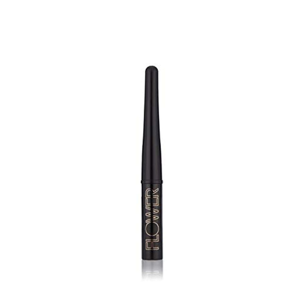 Flower Beauty Style Eyes Liquid Eyeliner  Waterresistant Longwearing Liquid Eyeliner Flexistyle Tip for Thin or Bold Lining Onyx