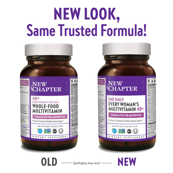 New Chapter One Daily Every Woman's 40 Plus, 72 Tablets