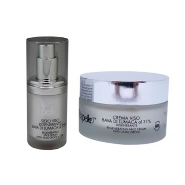 Snail Slime Regenerating Cream and Serum Kit 1 set