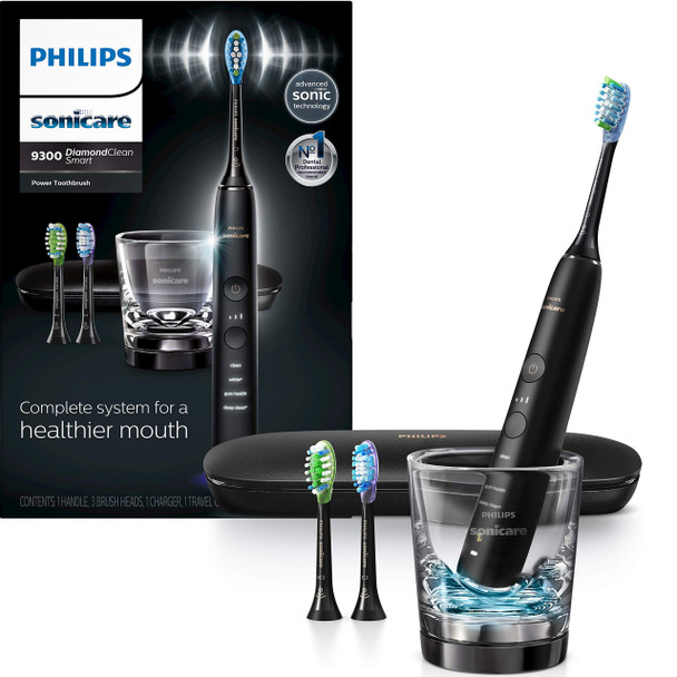 Philips Sonicare DiamondClean Smart 9300 Rechargeable Electric Power Toothbrush Black HX9903/11