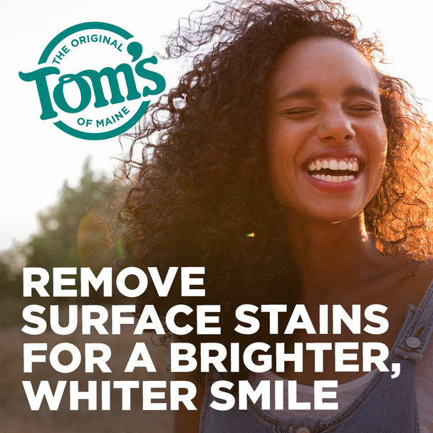 Toms of Maine FluorideFree Antiplaque  Whitening Natural Toothpaste Peppermint 4.2 oz. 3Pack