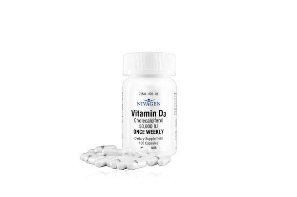 Nivagen Pharmaceuticals Inc Vitamin D3 50000 IU 100