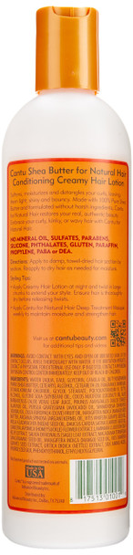 Cantu Shea Butter For Natural Hair Conditioning Creamy Hair Lotion, 12 oz.